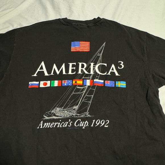 Vintage Single Stitch America’s Cup 1992 XL USA Short Sleeve T-shirt Unisex - Picture 1 of 13